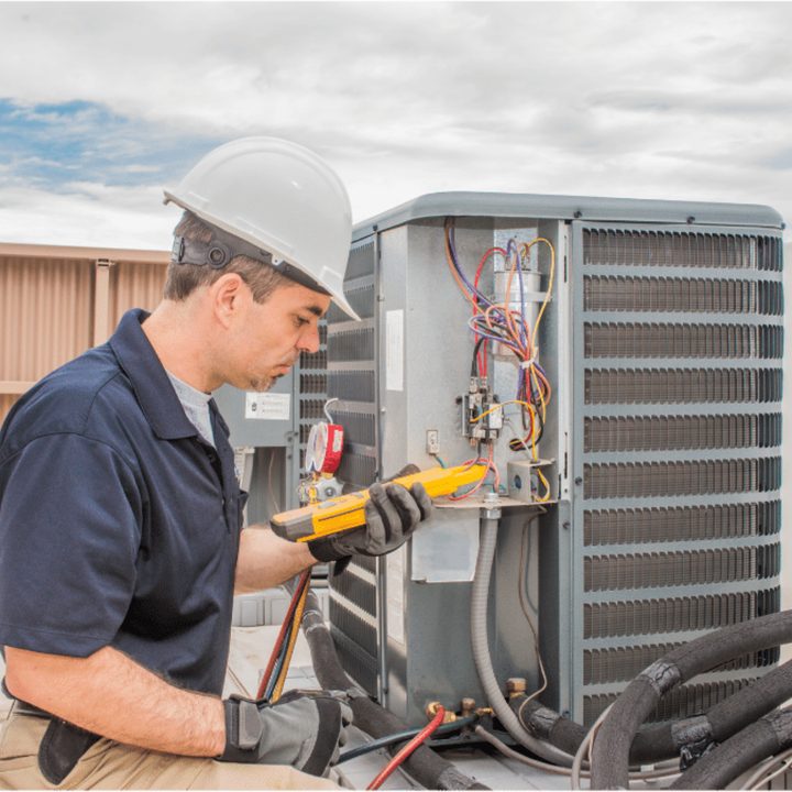 Paris Duct Cleaning certified duct cleaning technician on a service call in Paris, Ontario